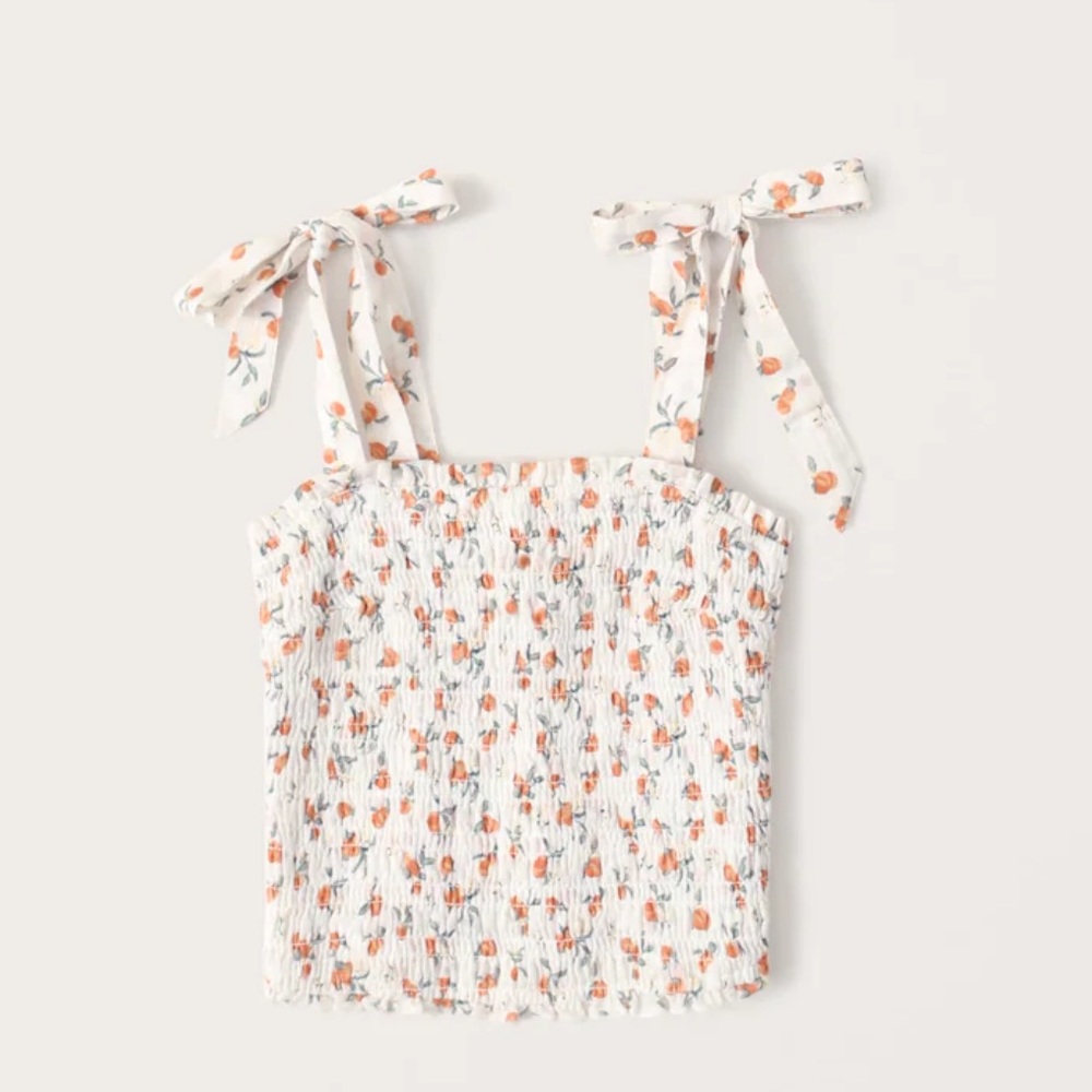 Tie-Strap Smocked Cami Top